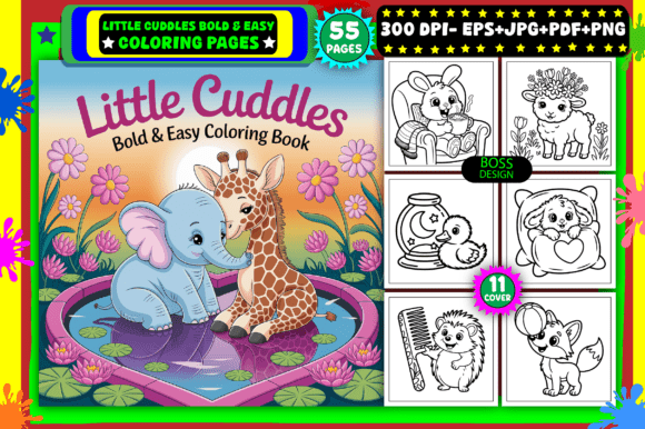 Download Little Cuddles Bold &amp; Easy Coloring Book - Premium Resources