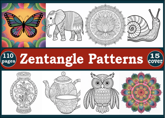 Download Zentangle Patterns Adults Coloring Book - Adults coloring book Collection